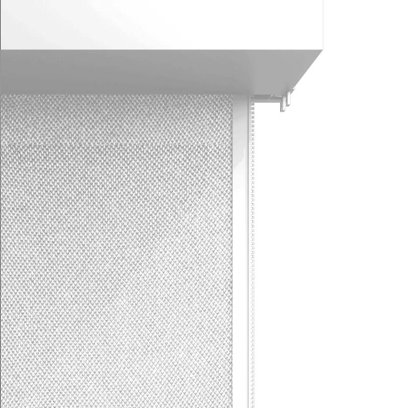 Pergola bioclimatique adossée 4x3m motorisée/éclairée en aluminium blanc avec 1, 2 ou 3 stores (3/4)