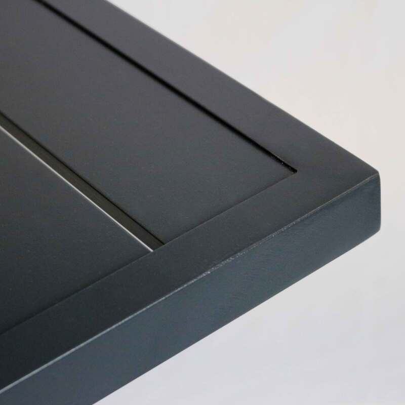 Table de jardin carrée (70 x 70 cm) en aluminium