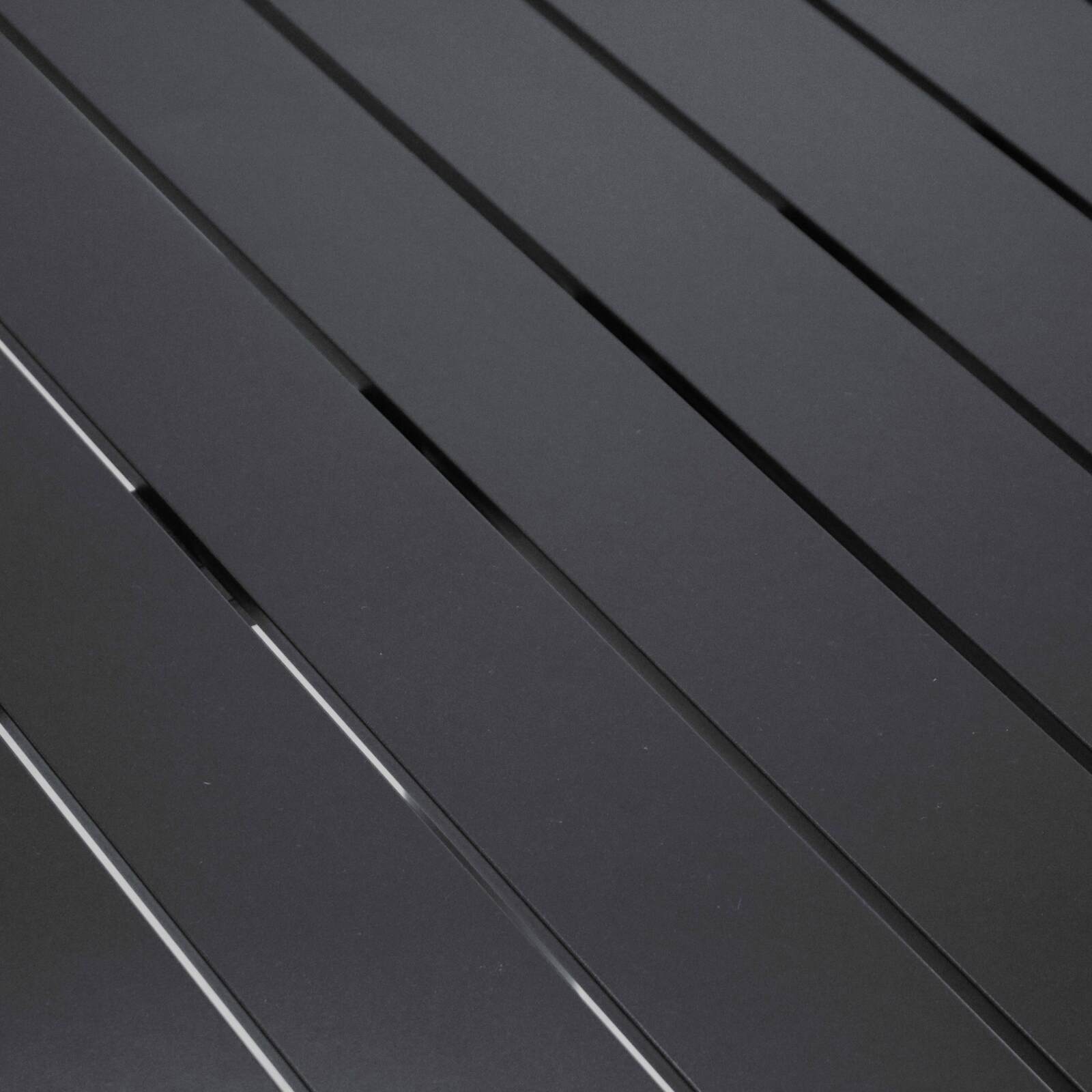 Table de jardin carrée (70 x 70 cm) en aluminium