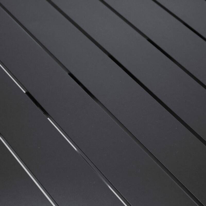 Table de jardin carrée (70 x 70 cm) en aluminium