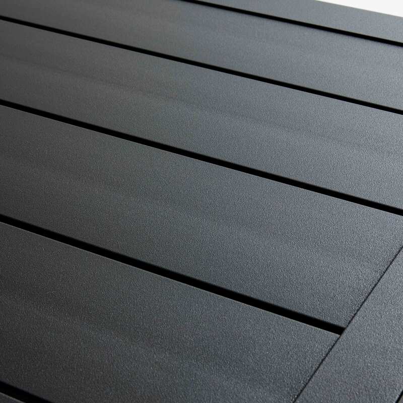 Table haute mange debout  (60 x 60 x 110 cm) en aluminium noir