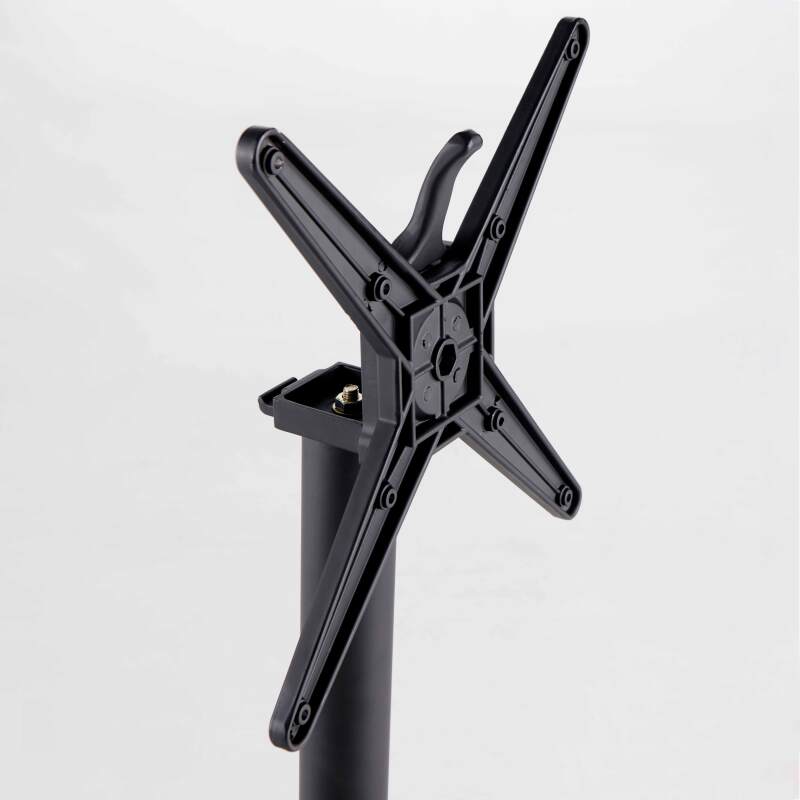 Table haute mange debout  (60 x 60 x 110 cm) en aluminium noir