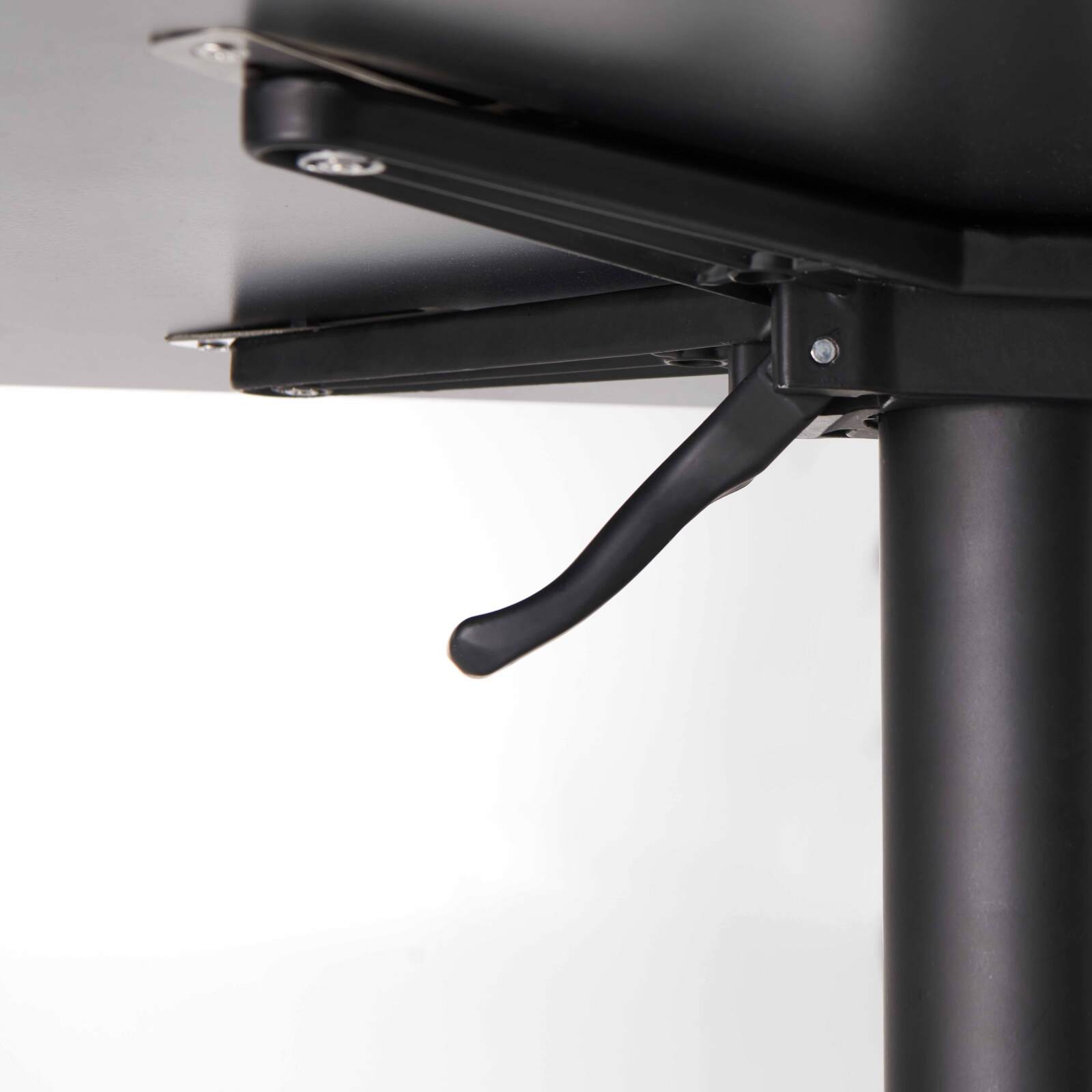 Table haute mange debout  (60 x 60 x 110 cm) en aluminium noir