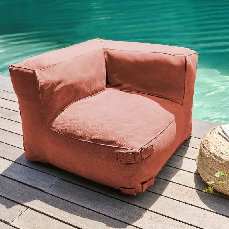 Salon de jardin modulable avec 2 chauffeuses et 2 fauteuils d'angle
