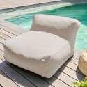 Salon de jardin modulable avec 3 chauffeuses, 2 fauteuils d'angle et 1 pouf