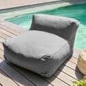 Salon de jardin modulable avec 1 chauffeuse, 2 fauteuils d'angle et 1 pouf