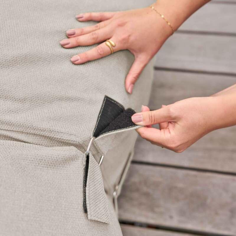 Fauteuil d'angle pour salon de jardin modulable