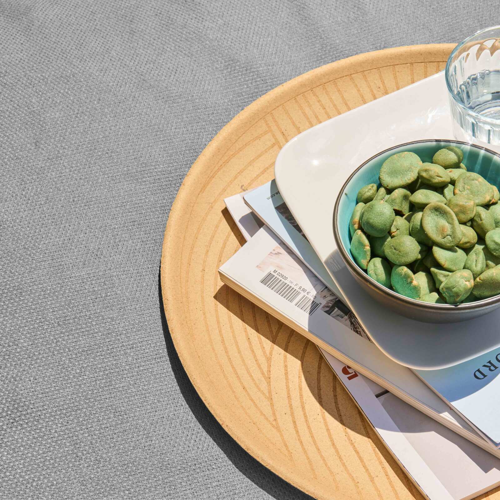 Pouf pour salon de jardin modulable