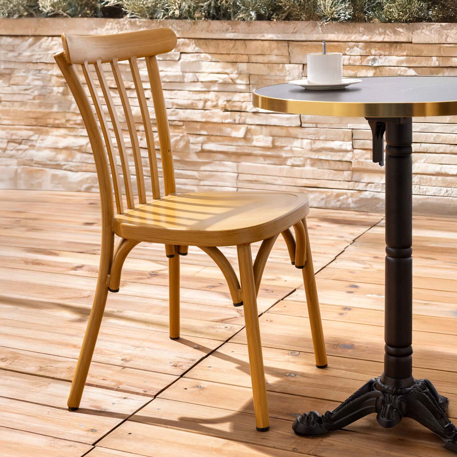 Chaise de jardin en aluminium