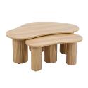 Table basse gigogne en MDF décor mélaminé