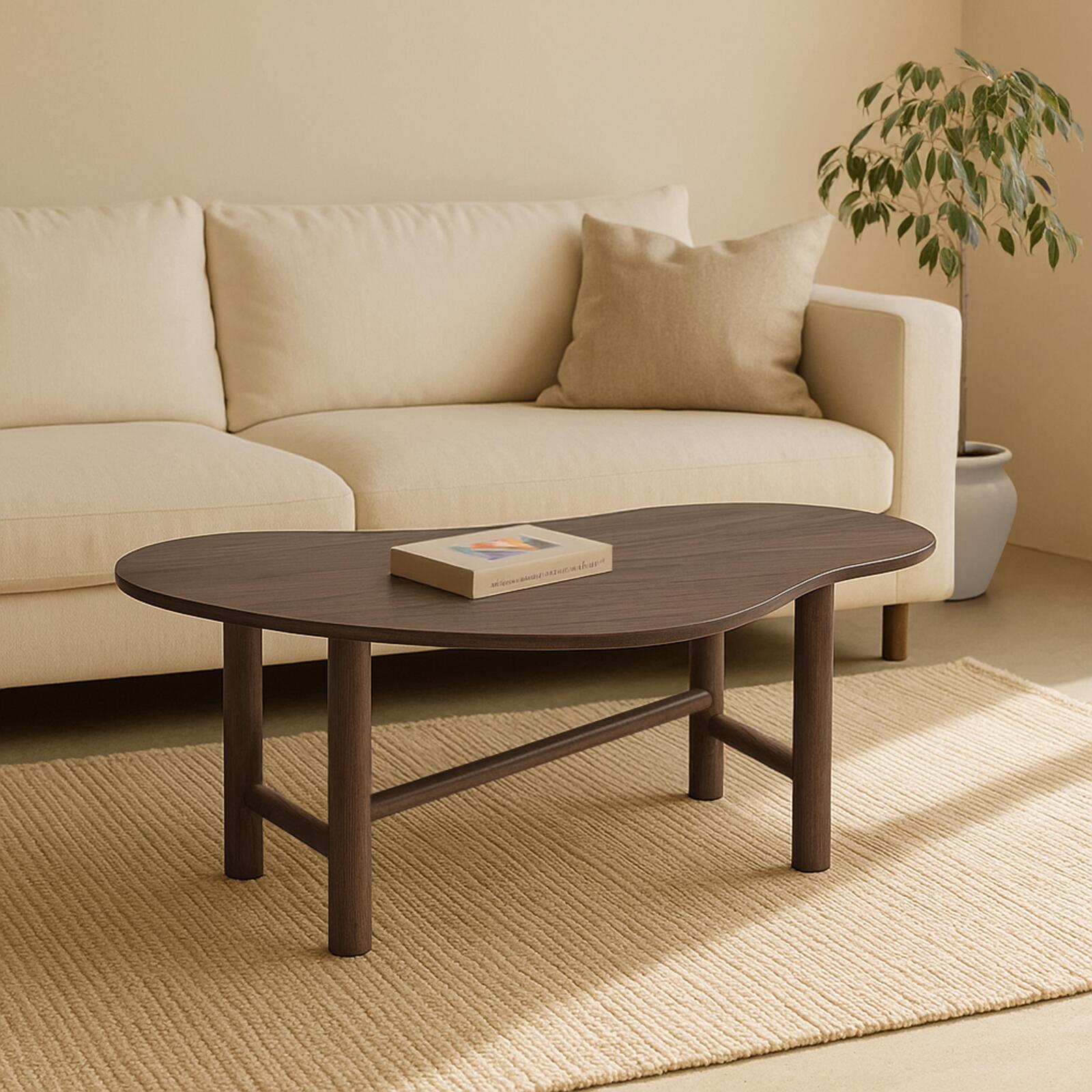 Table basse en MDF décor mélaminé