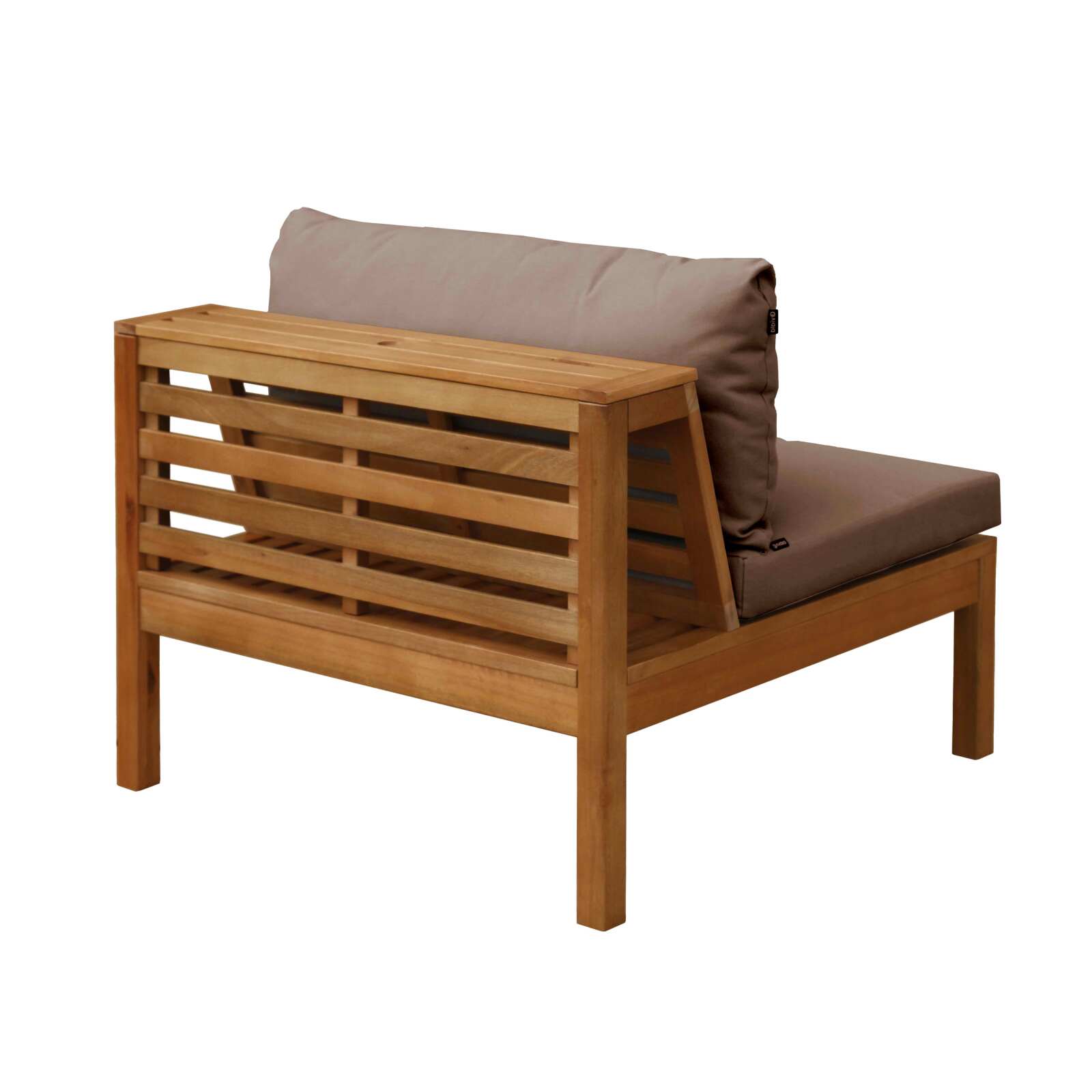 Fauteuil de jardin bas en bois d'eucalyptus FSC®