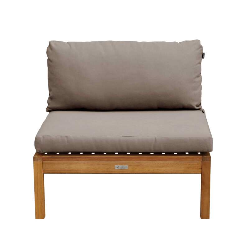 Fauteuil de jardin bas en bois d'eucalyptus FSC® (3/7)