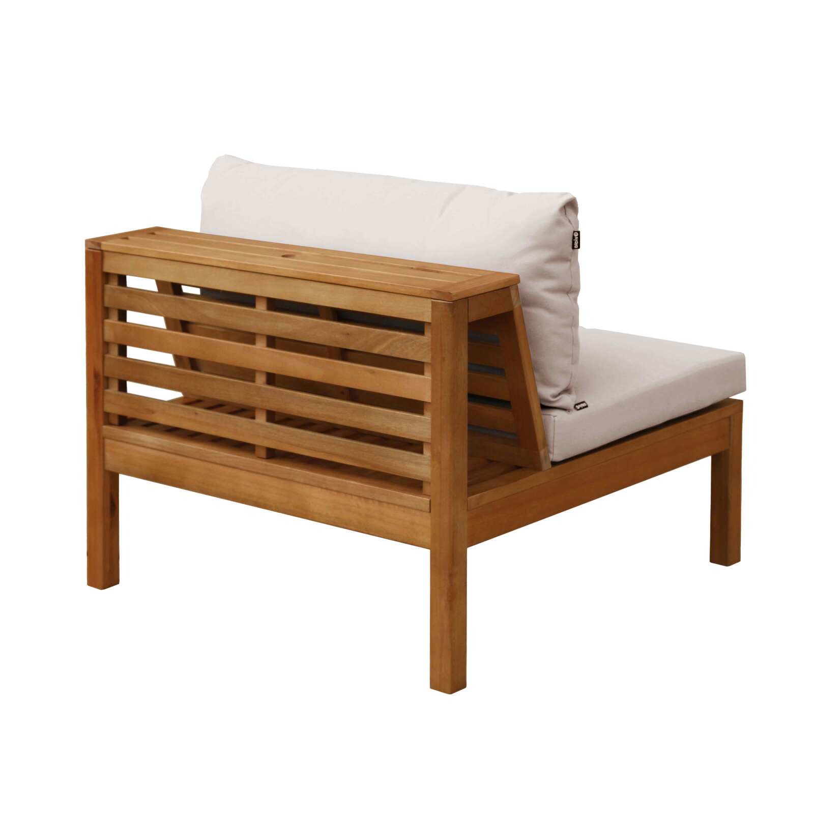 Fauteuil de jardin bas en bois d'eucalyptus FSC®