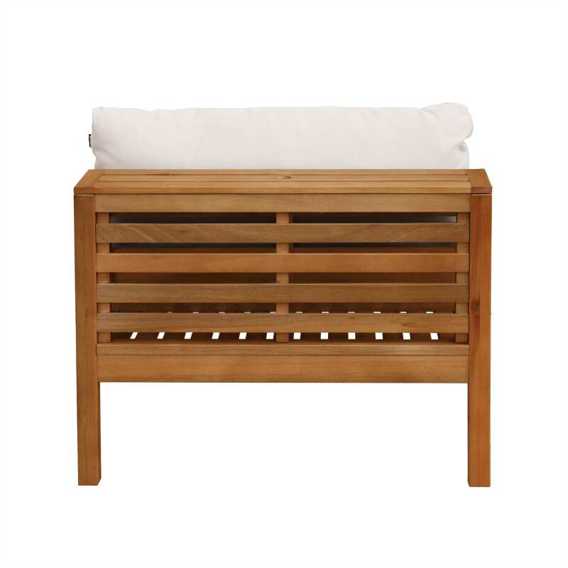 Fauteuil de jardin bas en bois d'eucalyptus FSC®