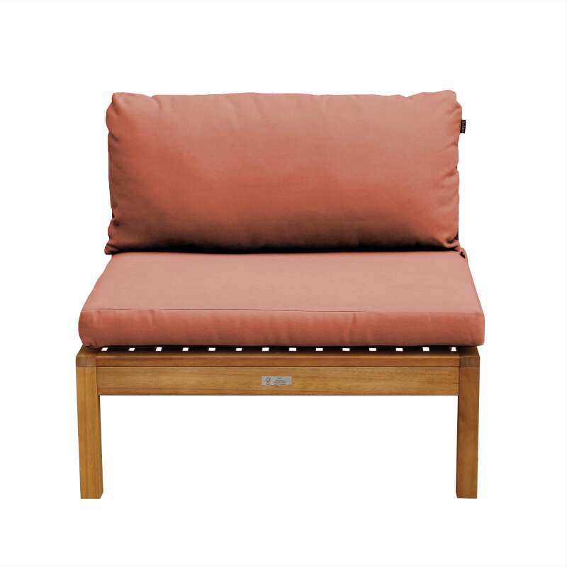 Fauteuil de jardin bas en bois d'eucalyptus FSC®