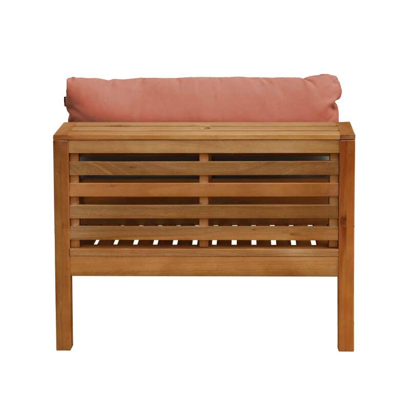 Fauteuil de jardin bas en bois d'eucalyptus FSC®