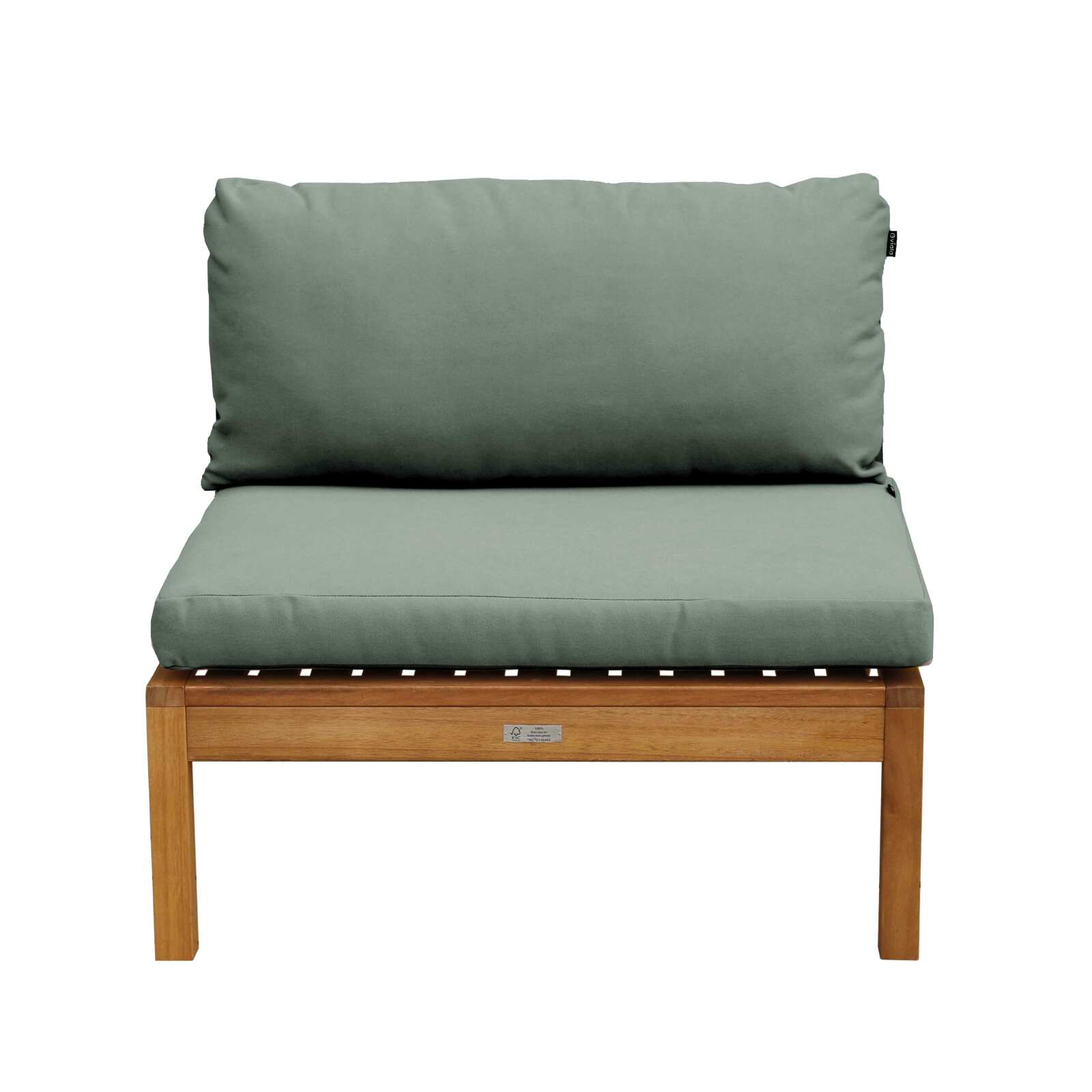 Fauteuil de jardin bas en bois d'eucalyptus FSC®