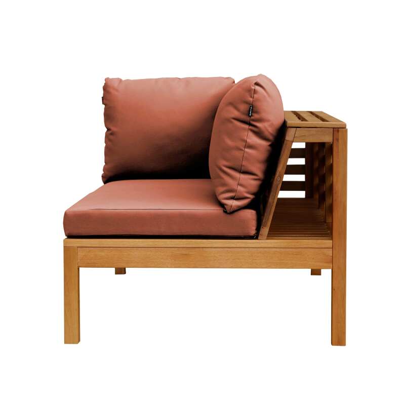 Canapé gauche de jardin bas en bois d'eucalyptus FSC® (4/7)