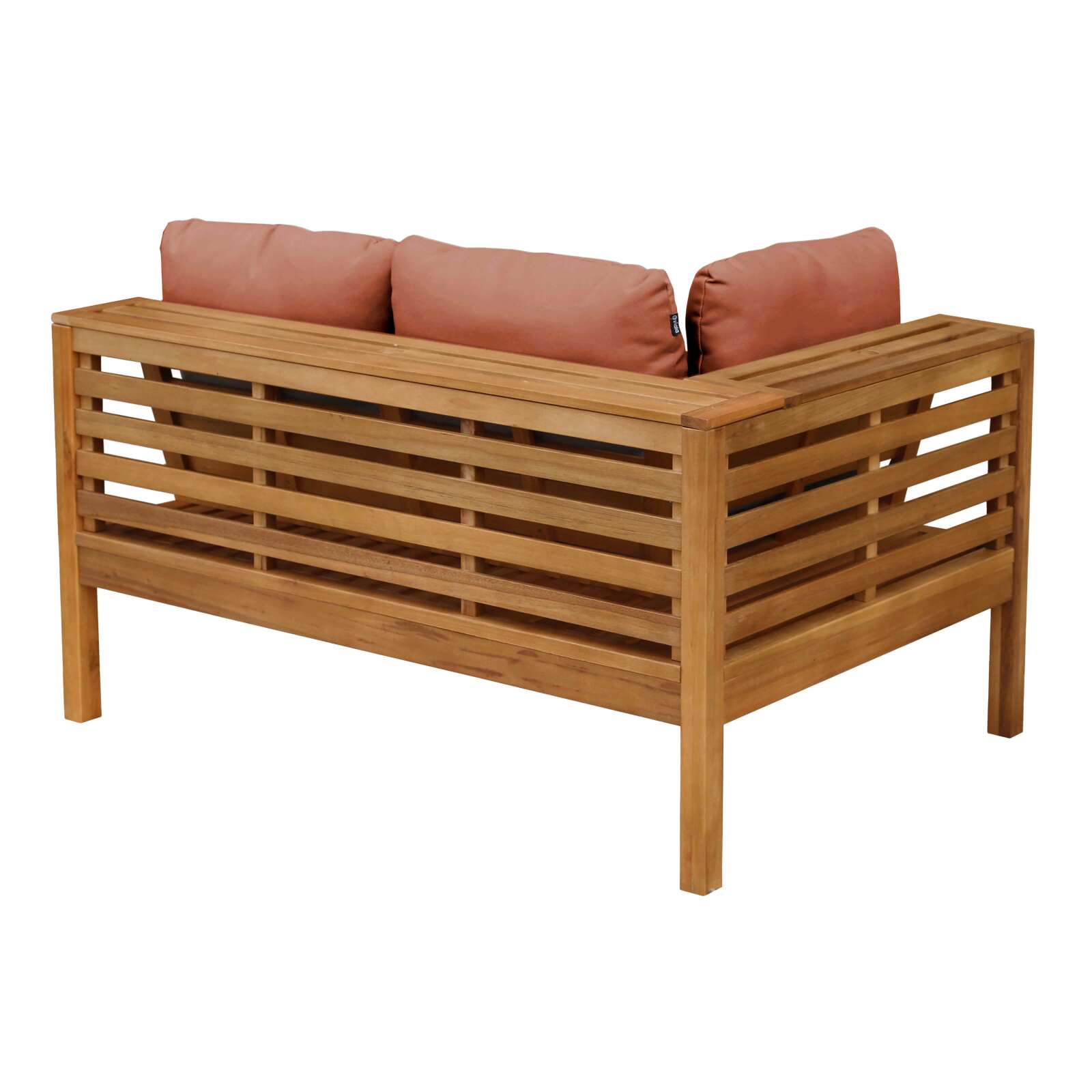 Canapé gauche de jardin bas en bois d'eucalyptus FSC®