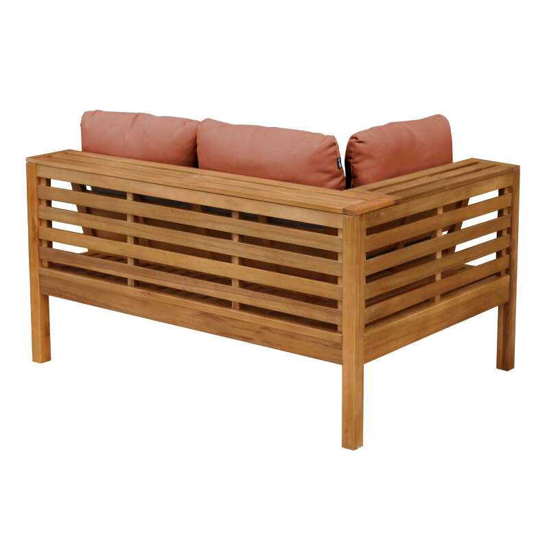 Canapé gauche de jardin bas en bois d'eucalyptus FSC® (5/7)