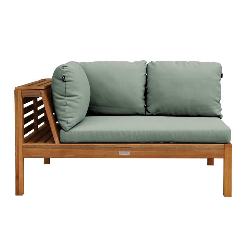 Canapé gauche de jardin bas en bois d'eucalyptus FSC® (3/7)