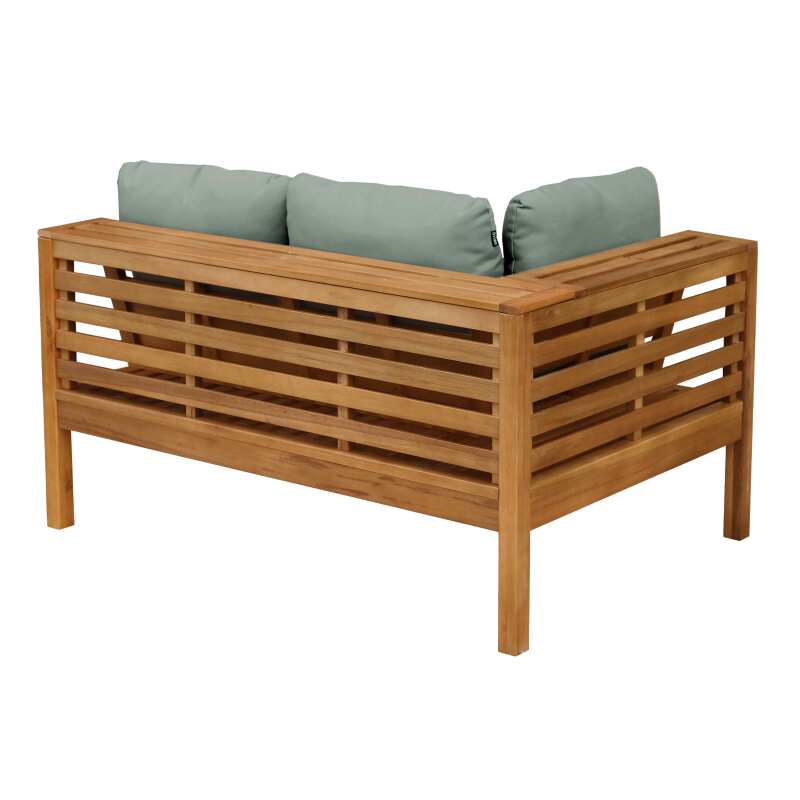 Canapé gauche de jardin bas en bois d'eucalyptus FSC® (5/7)