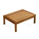 Salon de jardin bas d'angle 4 places avec table en bois d'eucalyptus FSC®