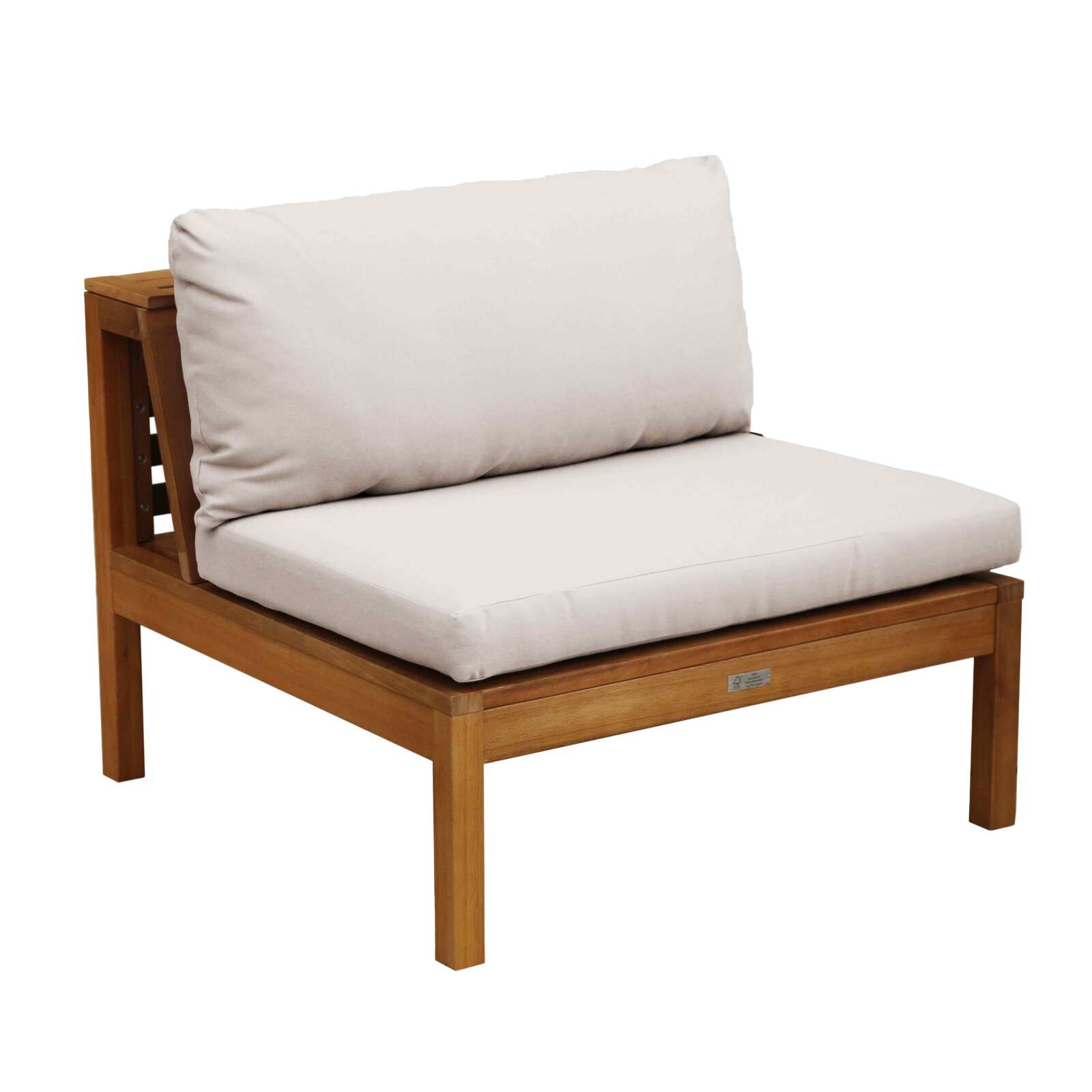 Salon de jardin bas 6 places avec table en bois d'eucalyptus FSC®