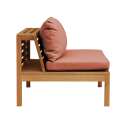 Salon de jardin bas 6 places avec table en bois d'eucalyptus FSC®