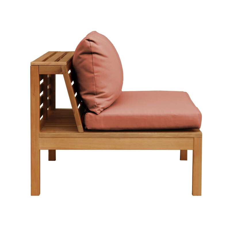 Salon de jardin bas 6 places avec table en bois d'eucalyptus FSC®