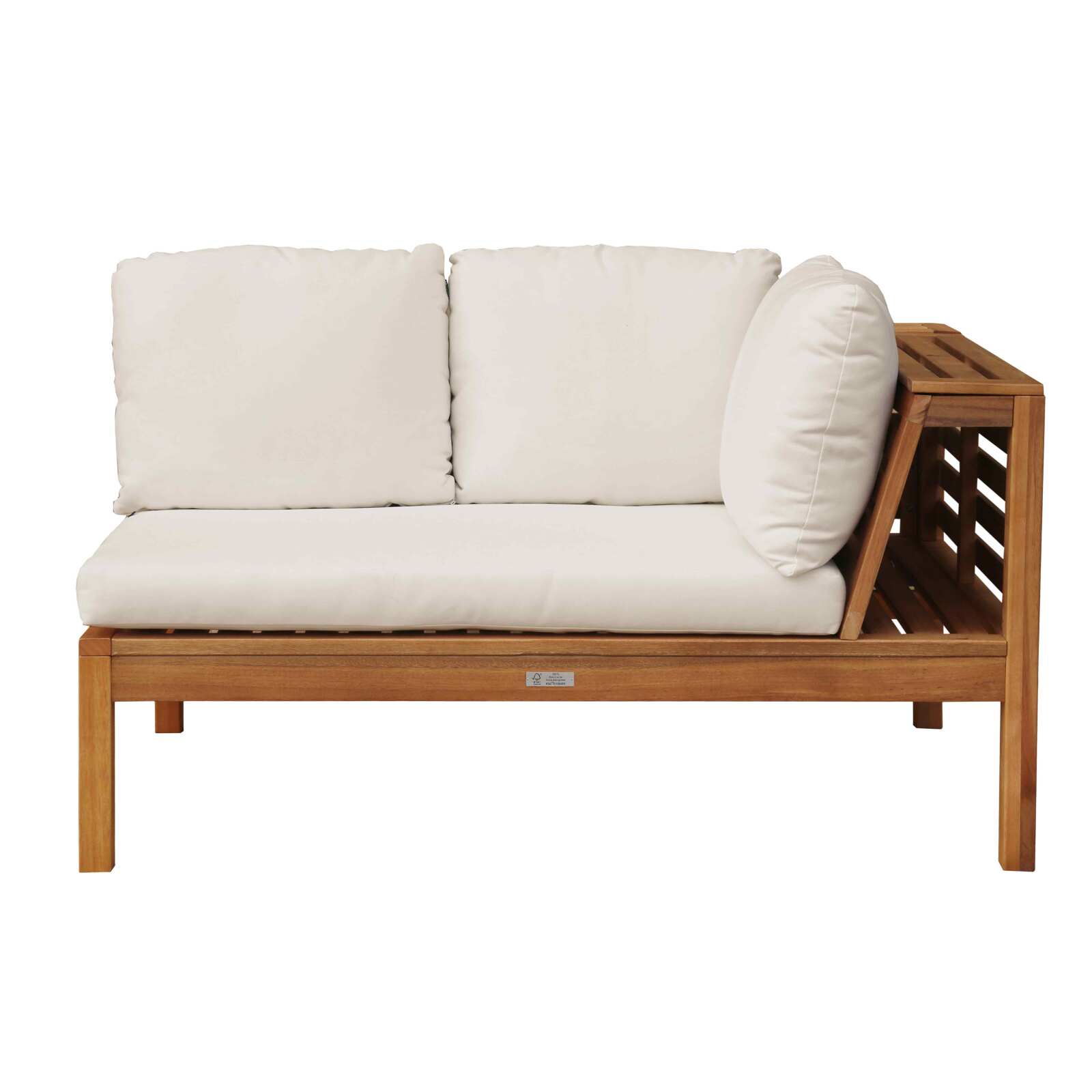 Salon de jardin bas 6 places avec table en bois d'eucalyptus FSC®