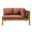 Salon de jardin bas 6 places avec table en bois d'eucalyptus FSC®