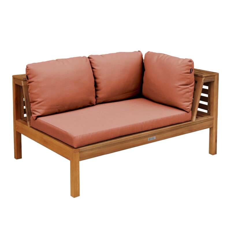 Salon de jardin bas 6 places avec table en bois d'eucalyptus FSC®