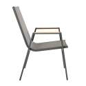 Chaise de jardin en aluminium et textilène - Lot de 2