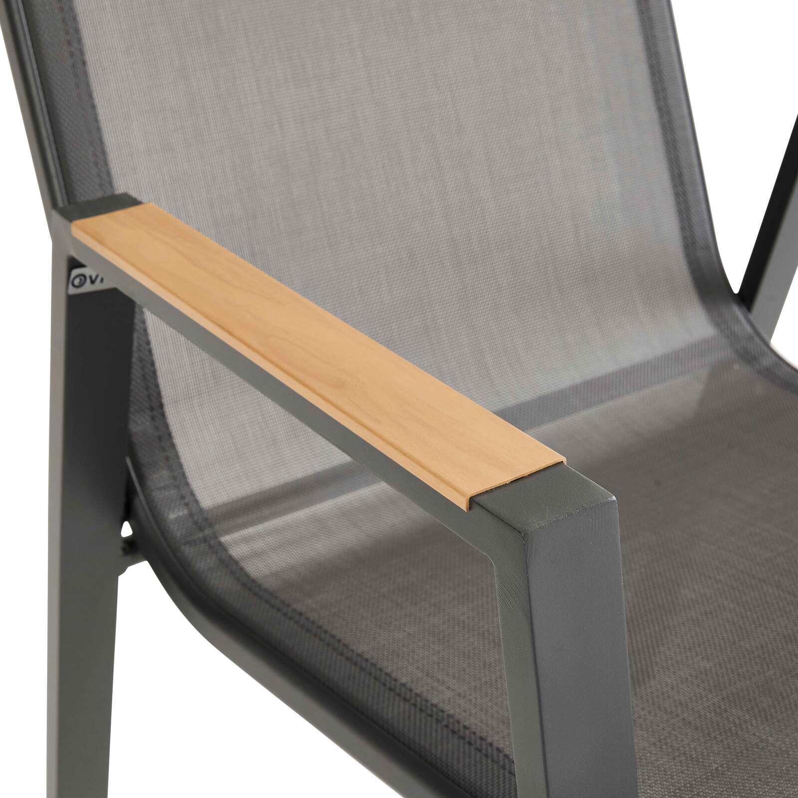 Chaise de jardin en aluminium et textilène - Lot de 2