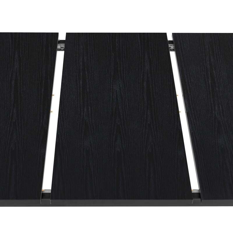 Table à manger rectangulaire(120/160 x 80 x 75 cm) en MDF avec finition mélamine