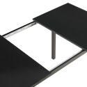 Table à manger rectangulaire(120/160 x 80 x 75 cm) en MDF avec finition mélamine