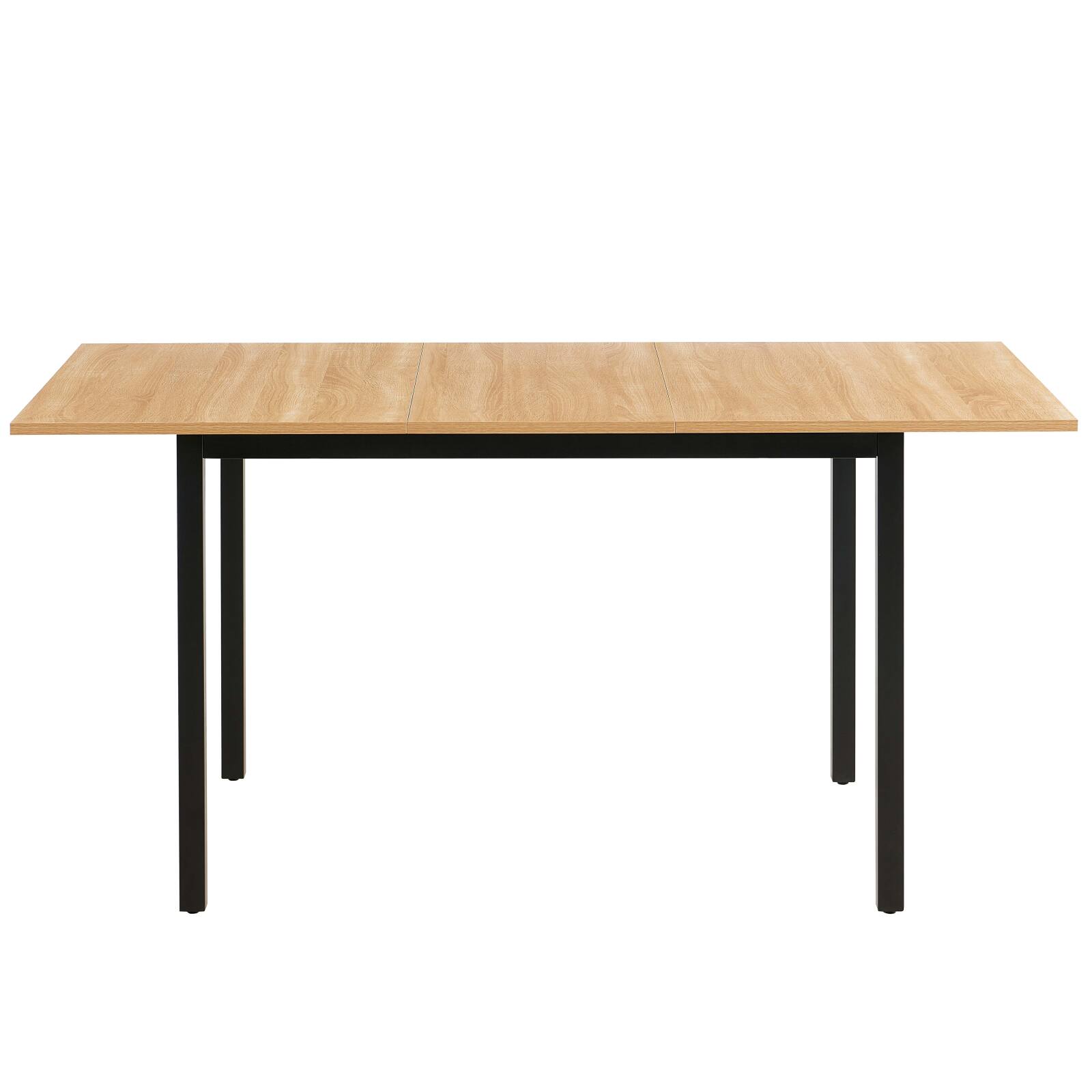 Table à manger rectangulaire(120/160 x 80 x 75 cm) en MDF avec finition mélamine 