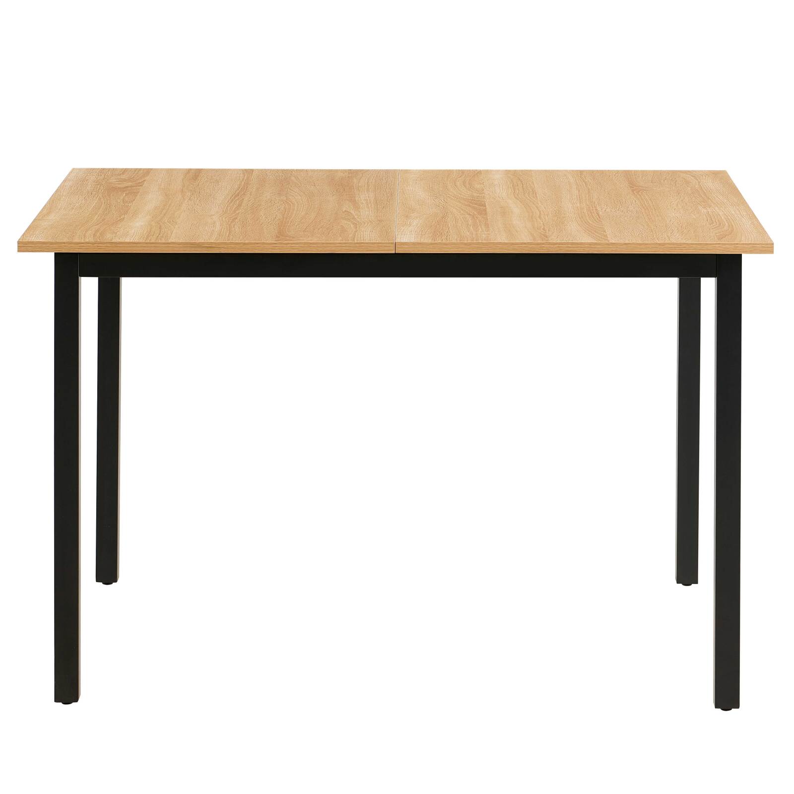 Table à manger rectangulaire(120/160 x 80 x 75 cm) en MDF avec finition mélamine 