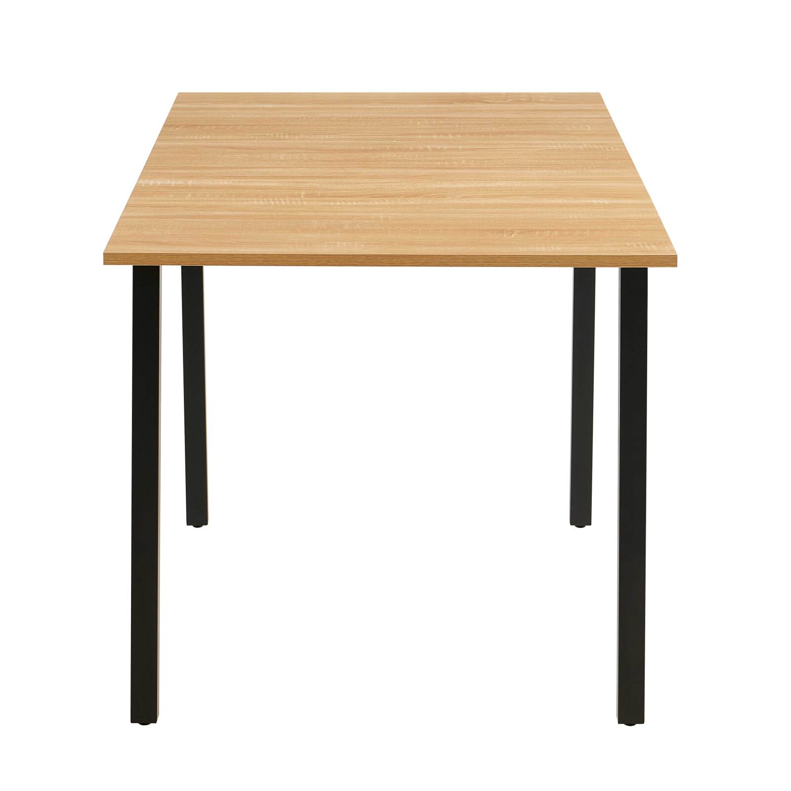 Table à manger rectangulaire(120/160 x 80 x 75 cm) en MDF avec finition mélamine 