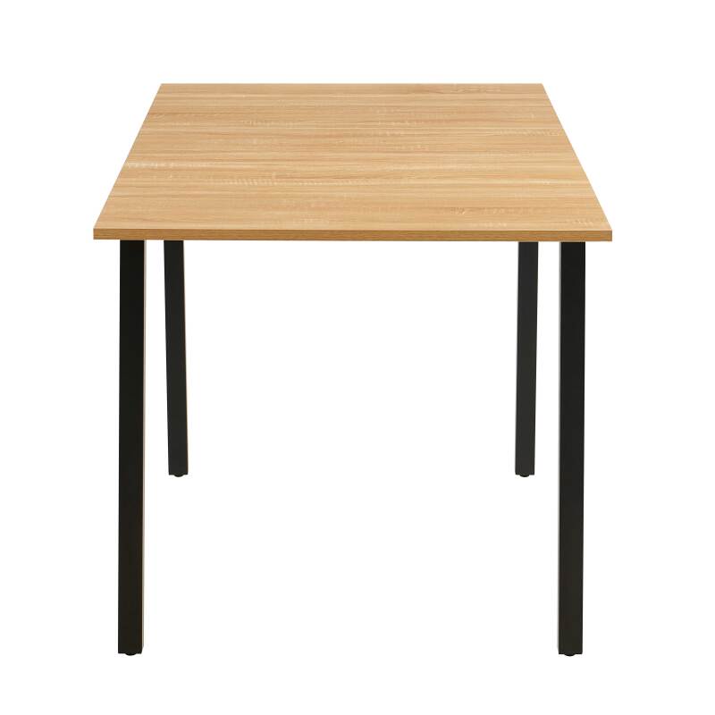 Table à manger rectangulaire(120/160 x 80 x 75 cm) en MDF avec finition mélamine