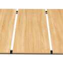 Table à manger rectangulaire(120/160 x 80 x 75 cm) en MDF avec finition mélamine