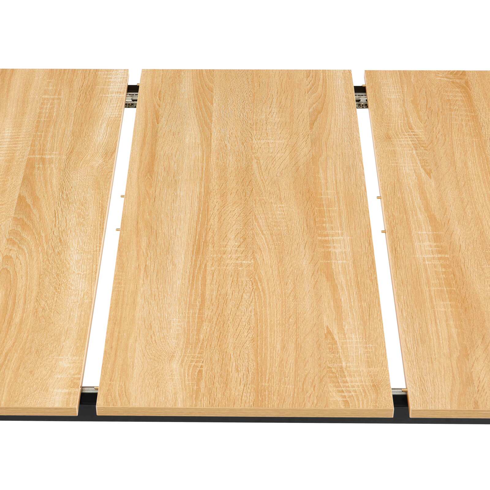 Table à manger rectangulaire(120/160 x 80 x 75 cm) en MDF avec finition mélamine 