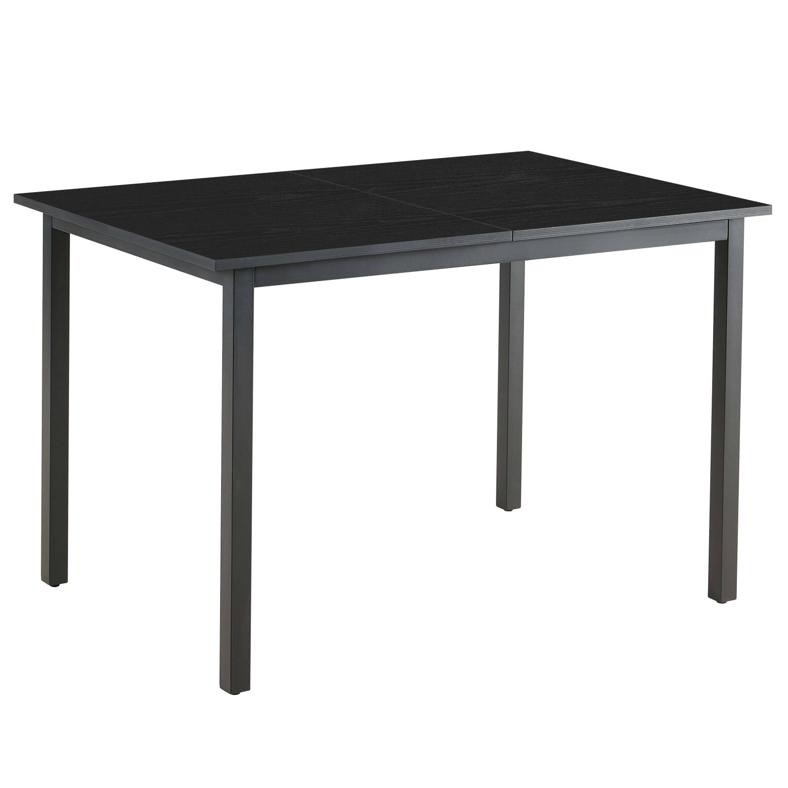 Table à manger rectangulaire(120/160 x 80 x 75 cm) en MDF avec finition mélamine 