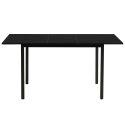 Table à manger rectangulaire(120/160 x 80 x 75 cm) en MDF avec finition mélamine
