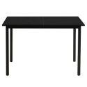 Table à manger rectangulaire(120/160 x 80 x 75 cm) en MDF avec finition mélamine