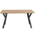 Table à manger extensible rectangulaire (160/240 x 90 x 76 cm) en MDF décor mélaminé
