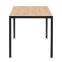 Table à manger 140 x 80 x 76,5 cm en MDF avec finition mélamine