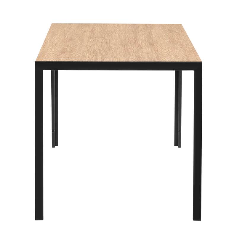 Table à manger 140 x 80 x 76,5 cm en MDF avec finition mélamine